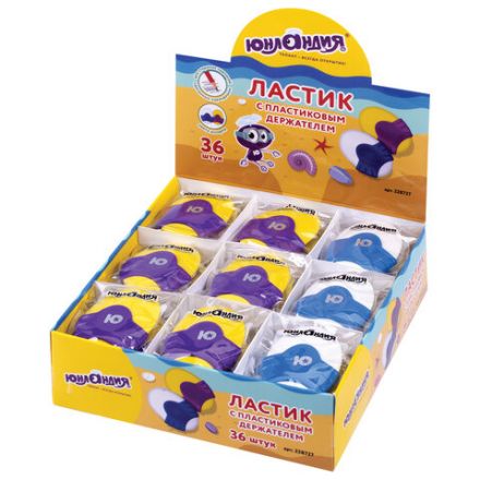 Ластик ЮНЛАНДИЯ "Морские камушки", 48х36х12 мм, цвет ассорти, овальный, пластиковый держатель, 228727 Ластик ЮНЛАНДИЯ "Морские камушки", 48х36х12 мм, цвет ассорти, овальный, пластиковый держатель, 228727