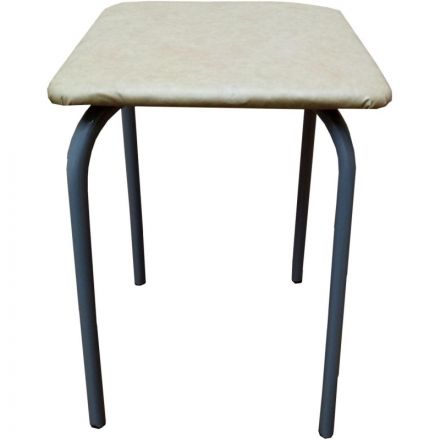 Табурет квадратный STRONG (титан-бежевый) 41418