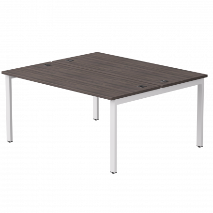 Бенч-система на 2 места Everprof EVO на металлокаркасе 1580х670(1370)x755 Дуб Пасадена/Белый