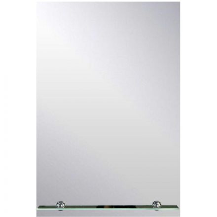 Зеркало МГЛ_ настенное ЭКО-15П (400x600) безрамное, 1 полка