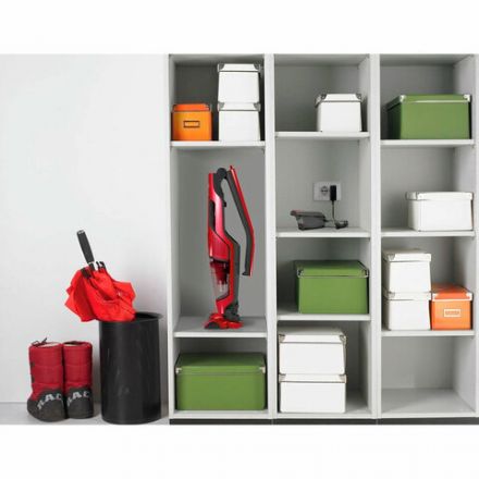 Пылесос вертикальный беспроводной GORENJE SVC252GFR 2 в 1, мощность 161 Вт, контейнер 0,5 л, красный