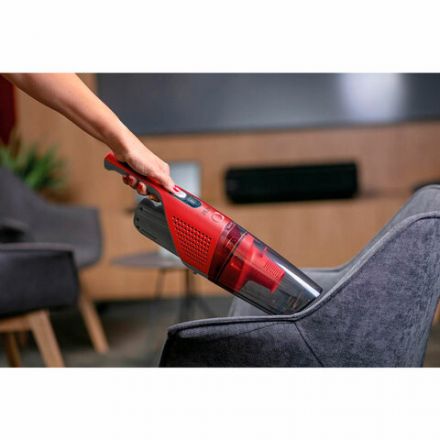 Пылесос вертикальный беспроводной GORENJE SVC252GFR 2 в 1, мощность 161 Вт, контейнер 0,5 л, красный