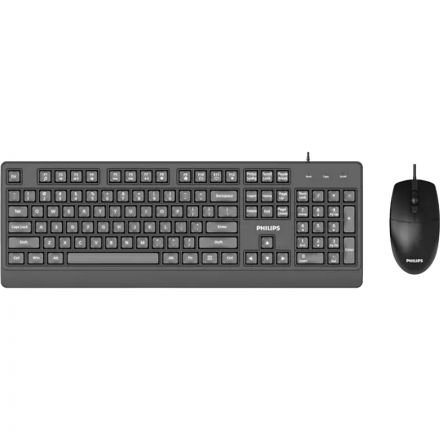 Набор клавиатура+мышь Philips (SPT6247B/60)проводн. USB 104кл 1600dpi чер