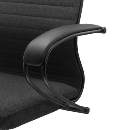 Кресло офисное МЕТТА "К-27" пластик, ткань, сиденье и спинка мягкие, серое