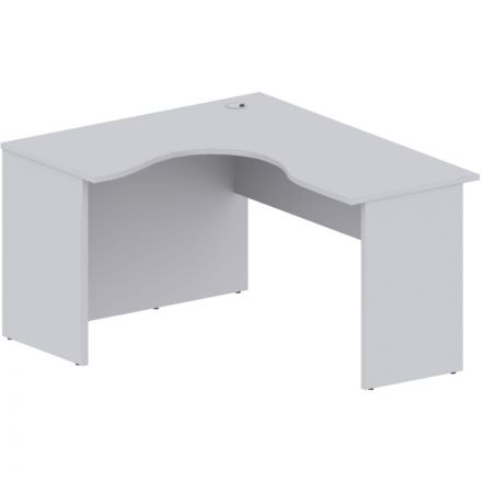 Стол Easy One левый (882,883) серый Ш1400 Г1200