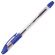 Ручка шариковая с грипом BRAUBERG "JAX", СИНЯЯ, корпус прозрачный, узел 0,7 мм, линия письма 0,35 мм, 141149
