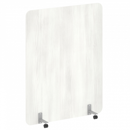 R-line Перегородка на металлических опорах, на роликах DP.R-140-180 Снежная патина/Серый металл 1400*18*1800