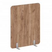 R-line Перегородки на металлических опорах на фетровых подпятниках DP.F-120-150 Дуб табак/Серый металл 1200*18*1500