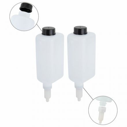 Дозатор двойной 2х0,38 л для жидкого мыла/шампуня/геля LAIMA ULTRA, НАЛИВНОЙ, белый, 609107, MD-9029W-2