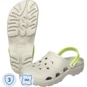 Сабо мужские Ола, дымчато-серый/салатовый р.41