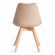 Стул TULIP SOFT (mod. 053V) дерево/пластик/вельвет, 49,5 x 54,5 x 84 см, Бежевый (HLR 12)/натуральный Стул TULIP SOFT (mod. 053V) дерево/пластик/вельвет, 49,5 x 54,5 x 84 см, Бежевый (HLR 12)/натуральный