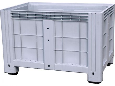 Контейнер 1200х800х800 сплошной, на ножках  серый