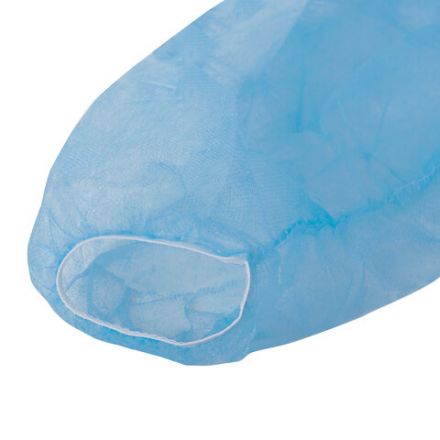 Халат одноразовый голубой на завязках КОМПЛЕКТ 10 шт., XXL, 56-58 размер, 140 см, рукав на резинке, 25 г/м2, СНАБЛАЙН