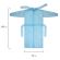 Халат одноразовый голубой на завязках КОМПЛЕКТ 10 шт., XXL, 56-58 размер, 140 см, рукав на резинке, 25 г/м2, СНАБЛАЙН
