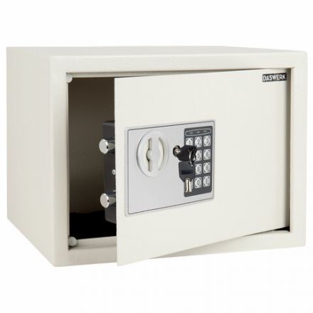 Сейф мебельный DASWERK (ДАСВЕРК) SC-250EL (250х350х250 мм), электронный замок, бежевый, 291345