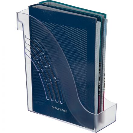 Лоток вертикальный Attache 95мм с окном маркировки прозрачный Лоток вертикальный Attache 95мм с окном маркировки прозрачный