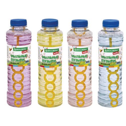 Мыльные пузыри 500 мл, BRAUBERG KIDS, 665454 Мыльные пузыри 500 мл, BRAUBERG KIDS, 665454