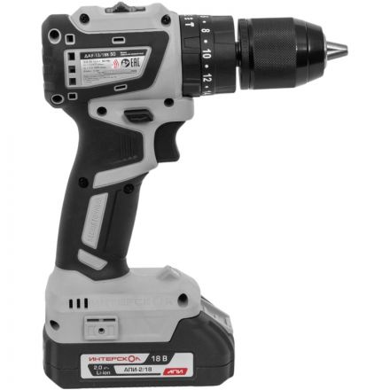 Дрель-шуруповерт акк.бесщеточная ударная ДАУ-13/18В 50(кейс,2 акк.2Ач,ЗУ)