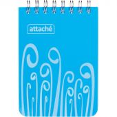 Блокнот Attache Fantasy А7 80 листов голубой в клетку на спирали (75х120 мм)