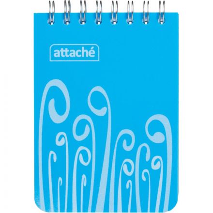 Блокнот Attache Fantasy А7 80 листов голубой в клетку на спирали (75х120 мм)