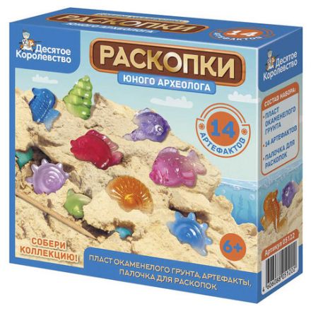 Набор для раскопок MAXI (гипс, стек, 19-26 фигурок из пластика), АССОРТИ, 10 КОР Набор для раскопок MAXI (гипс, стек, 19-26 фигурок из пластика), АССОРТИ, 10 КОР