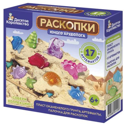 Набор для раскопок MAXI (гипс, стек, 19-26 фигурок из пластика), АССОРТИ, 10 КОР Набор для раскопок MAXI (гипс, стек, 19-26 фигурок из пластика), АССОРТИ, 10 КОР