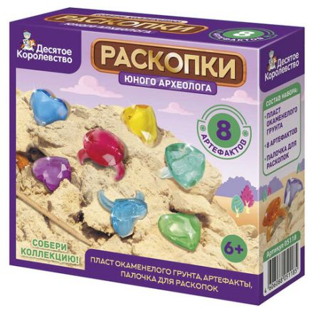 Набор для раскопок MAXI (гипс, стек, 19-26 фигурок из пластика), АССОРТИ, 10 КОР Набор для раскопок MAXI (гипс, стек, 19-26 фигурок из пластика), АССОРТИ, 10 КОР