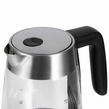 Чайник BQ (БИ-КЬЮ) KT1736G, 1,8 л, 2200 Вт, закрытый нагревательный элемент, ТЕРМОРЕГУЛЯТОР, стекло, 86190523