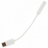 Переходник для наушников с Type-C на AUX (MINI JACK 3.5 мм), MB mObility, белый, УТ000025651