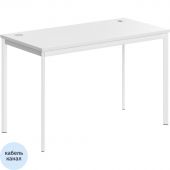 Стол рабочий SL ImagoS СП-2.1S Белый (крем)/Белый полумат 1200