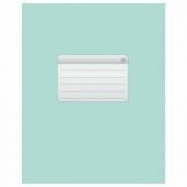 Тетрадь А5, 48 л., HATBER-ECO скоба, офсет №2 ЭКОНОМ, клетка, обложка мелованная бумага, "Зеленая", 075743, 48Т5D1_27731