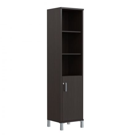 Шкаф-колонка высокая с замком в глухой малой двери B 431.3(RZ) Венге Магия 475х450х2054 BORN