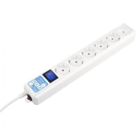 Сетевой фильтр Power Cube PRO, белый, 3м,6р, 16А (3x1,5мм2)(SPL6-16-P-3М)