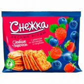 Сдобные палочки СНЕЖКА "Лесные ягоды" с джемом из земляники и голубики, 300 г