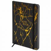 Блокнот с резинкой в клетку 96 л., А5 145х203 мм, твердая обложка с фольгой, BRAUBERG, "Marble", 116328 Блокнот с резинкой в клетку 96 л., А5 145х203 мм, твердая обложка с фольгой, BRAUBERG, "Marble", 116328