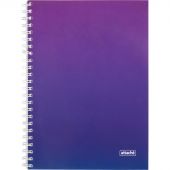 Бизнес-тетрадь А5 96л Attache Градиент Фиолет клетка, 65г, греб, УФ-лак Бизнес-тетрадь А5 96л Attache Градиент Фиолет клетка, 65г, греб, УФ-лак