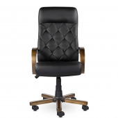 Кресло К-10 Верона В дерево D8 (темный орех) К01 (черный)