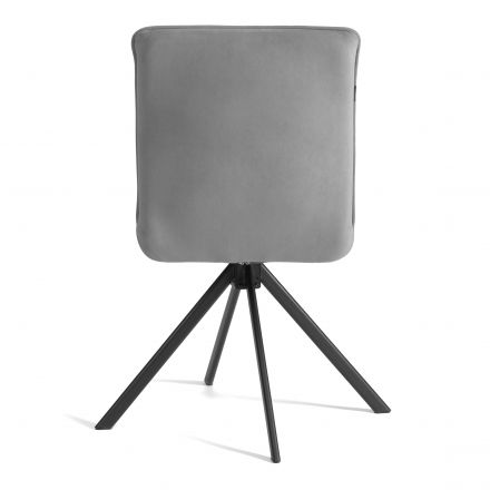 Стул обеденный Sweet поворотный механизм 360, велюр, серый, 29 Стул обеденный Sweet поворотный механизм 360, велюр, серый, 29