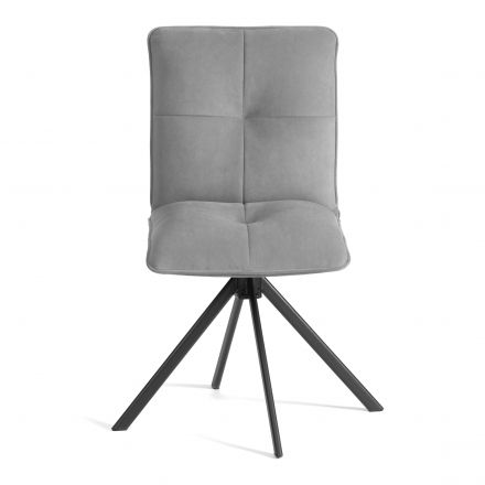 Стул обеденный Sweet поворотный механизм 360, велюр, серый, 29 Стул обеденный Sweet поворотный механизм 360, велюр, серый, 29