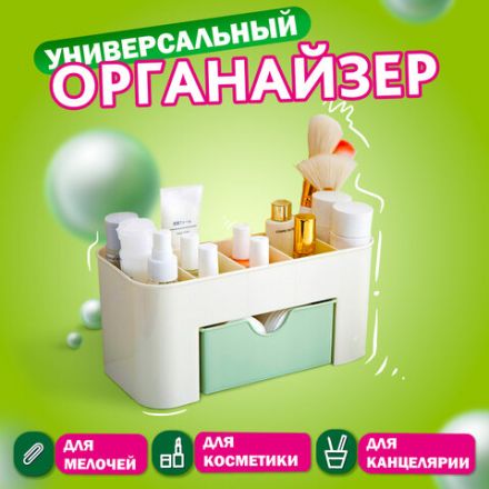 Органайзер для хранения косметики, канцтоваров, мелочей MINI 22х10,5х11 см, DASWERK (ДАСВЕРК), 608479