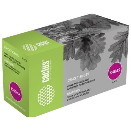 Картридж лазерный CACTUS (CS-CLT-K404S) для Samsung SL-C430/C430W/C480/C480W, черный, ресурс 1500 страниц Картридж лазерный CACTUS (CS-CLT-K404S) для Samsung SL-C430/C430W/C480/C480W, черный, ресурс 1500 страниц