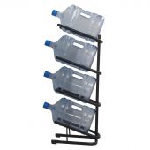 Стеллаж для воды Бридж-4 на 4 тары черный 370x450x1140 мм