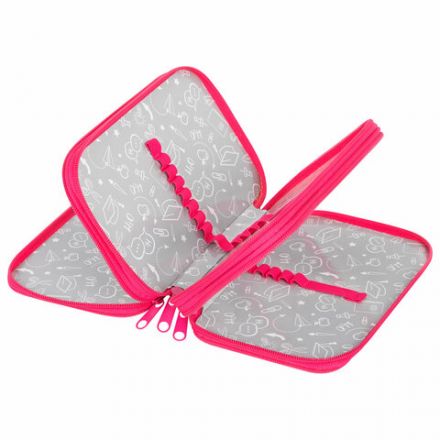 Пенал ПИФАГОР, 3 отделения, ламинированный картон, 19х11 см, "Pretty bunny", 273485 Пенал ПИФАГОР, 3 отделения, ламинированный картон, 19х11 см, "Pretty bunny", 273485