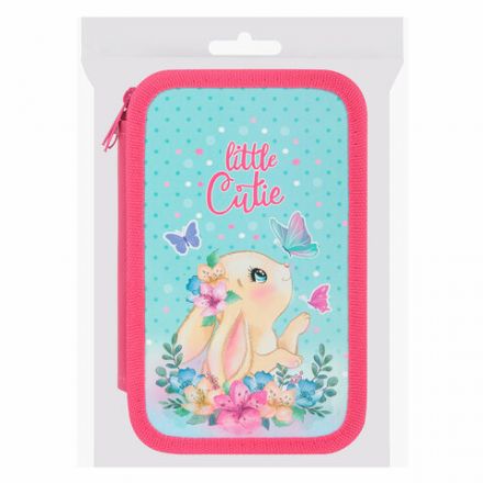 Пенал ПИФАГОР, 3 отделения, ламинированный картон, 19х11 см, "Pretty bunny", 273485 Пенал ПИФАГОР, 3 отделения, ламинированный картон, 19х11 см, "Pretty bunny", 273485
