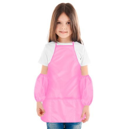 Фартук с нарукавниками для уроков труда ПИФАГОР, 3 кармана, стандартный размер, 44x55 см, розовый, 273757 Фартук с нарукавниками для уроков труда ПИФАГОР, 3 кармана, стандартный размер, 44x55 см, розовый, 273757