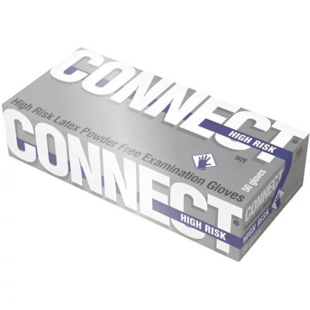Перчатки мед.смотров. латекс,н/с,н/о, CONNECT High Risk S 25пар/уп, ПС
