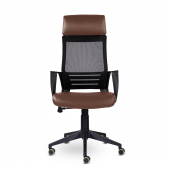 Кресло М-811 Альт/Alt blackPL Ср S-0412 (коричневый) Кресло М-811 Альт/Alt blackPL Ср S-0412 (коричневый)