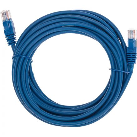 Патч-корд REXANT (02-0104-5) U/UTP, CAT 5e, 26AWG, LSZH, синий, 5м