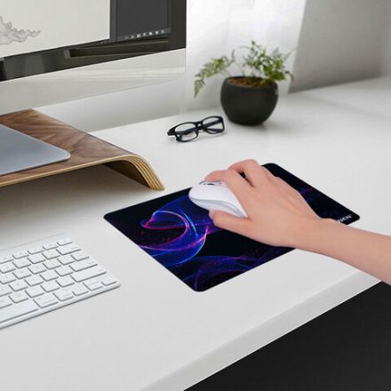 Коврик для мыши SONNEN "NEON WAVE" резина + ткань, 250х200х2 мм, 513958 Коврик для мыши SONNEN "NEON WAVE" резина + ткань, 250х200х2 мм, 513958