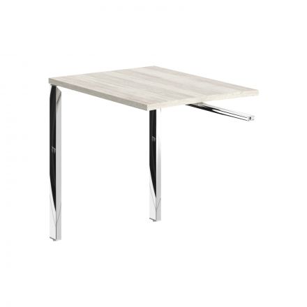 Брифинг приставка XGR 889.1 Сосна Эдмонт/Нержавейка полированная 800х600х750 XTEN GLOSS